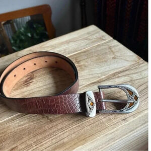 Anthropologie Streets Ahead Buckle Belt Medium